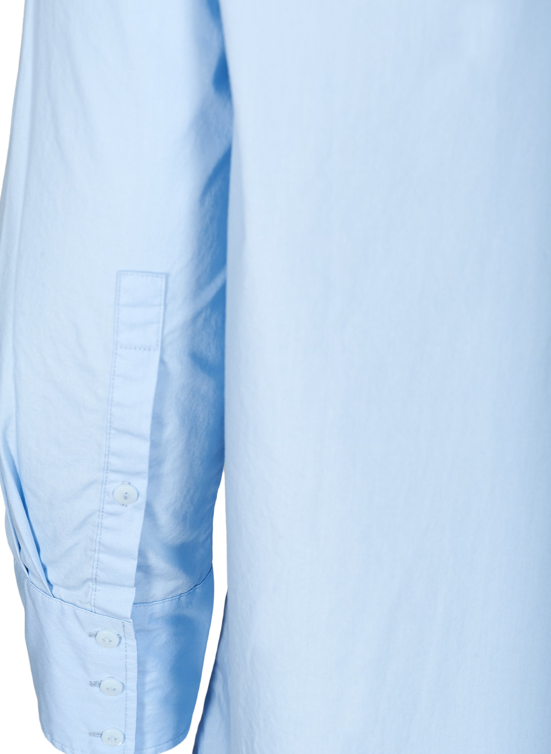 Lange katoenen blouse met borstzakje, Blue Heron, Packshot image number 3
