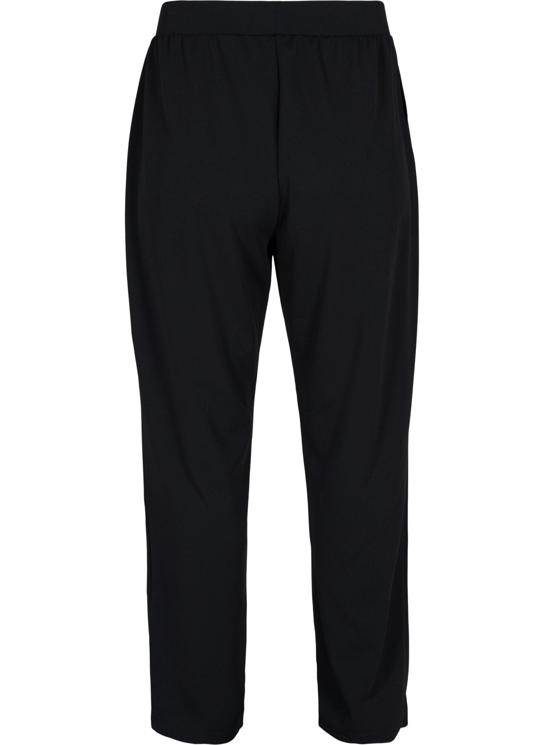 Losse broek met elastische rand, Black, Packshot image number 1