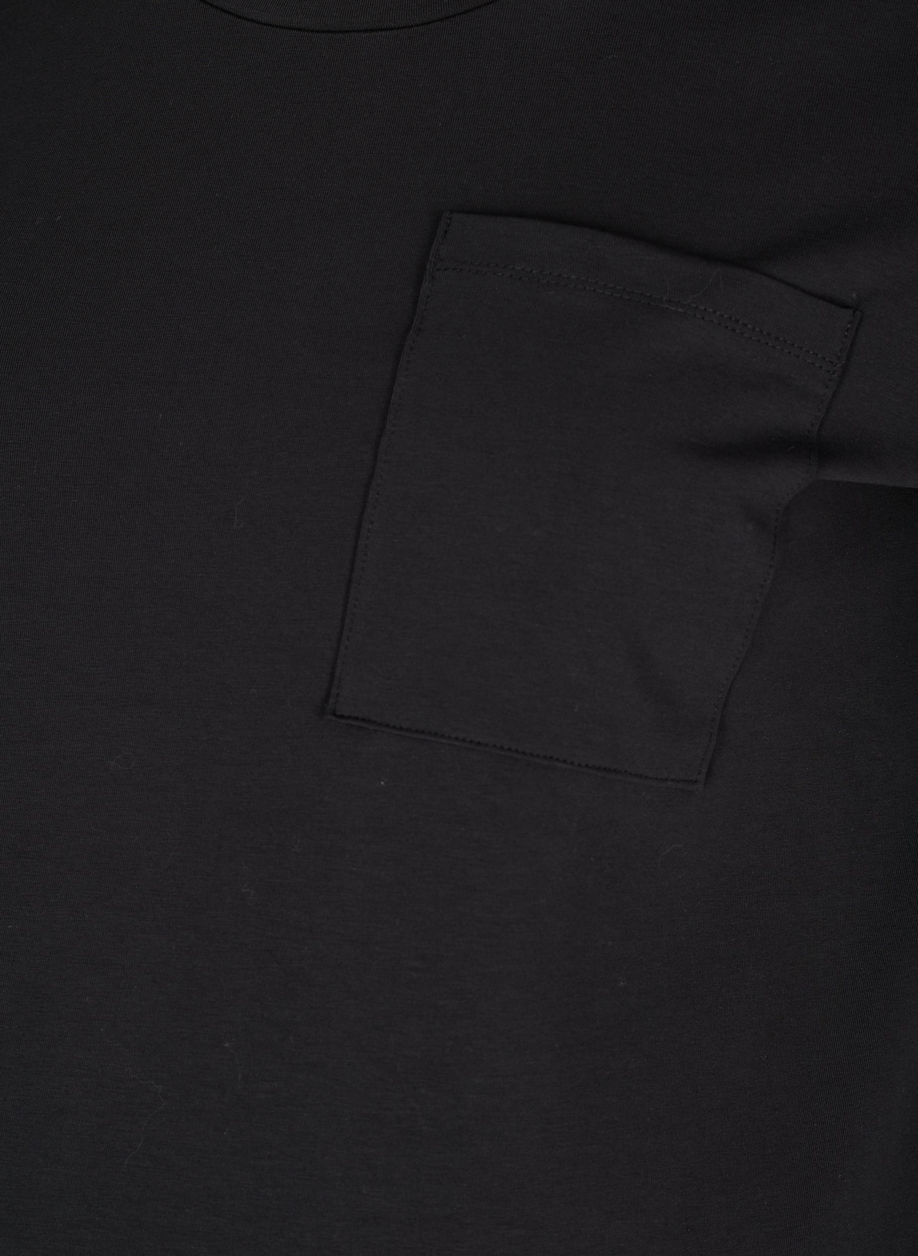 Zwangerschaps t-shirt in katoen met korte mouwen , Black, Packshot image number 2