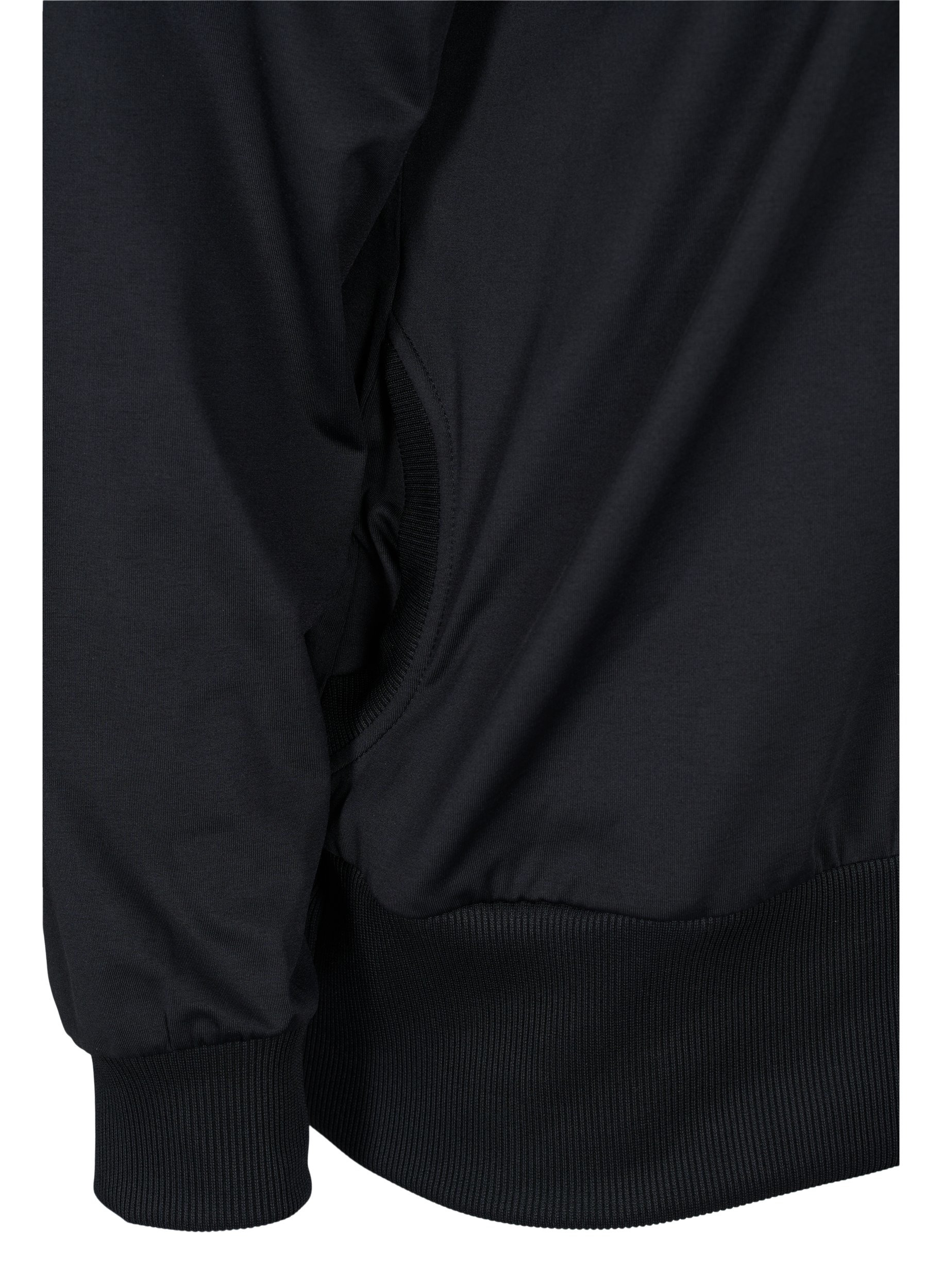 Sport vest met rits en capuchon, Black, Packshot image number 3