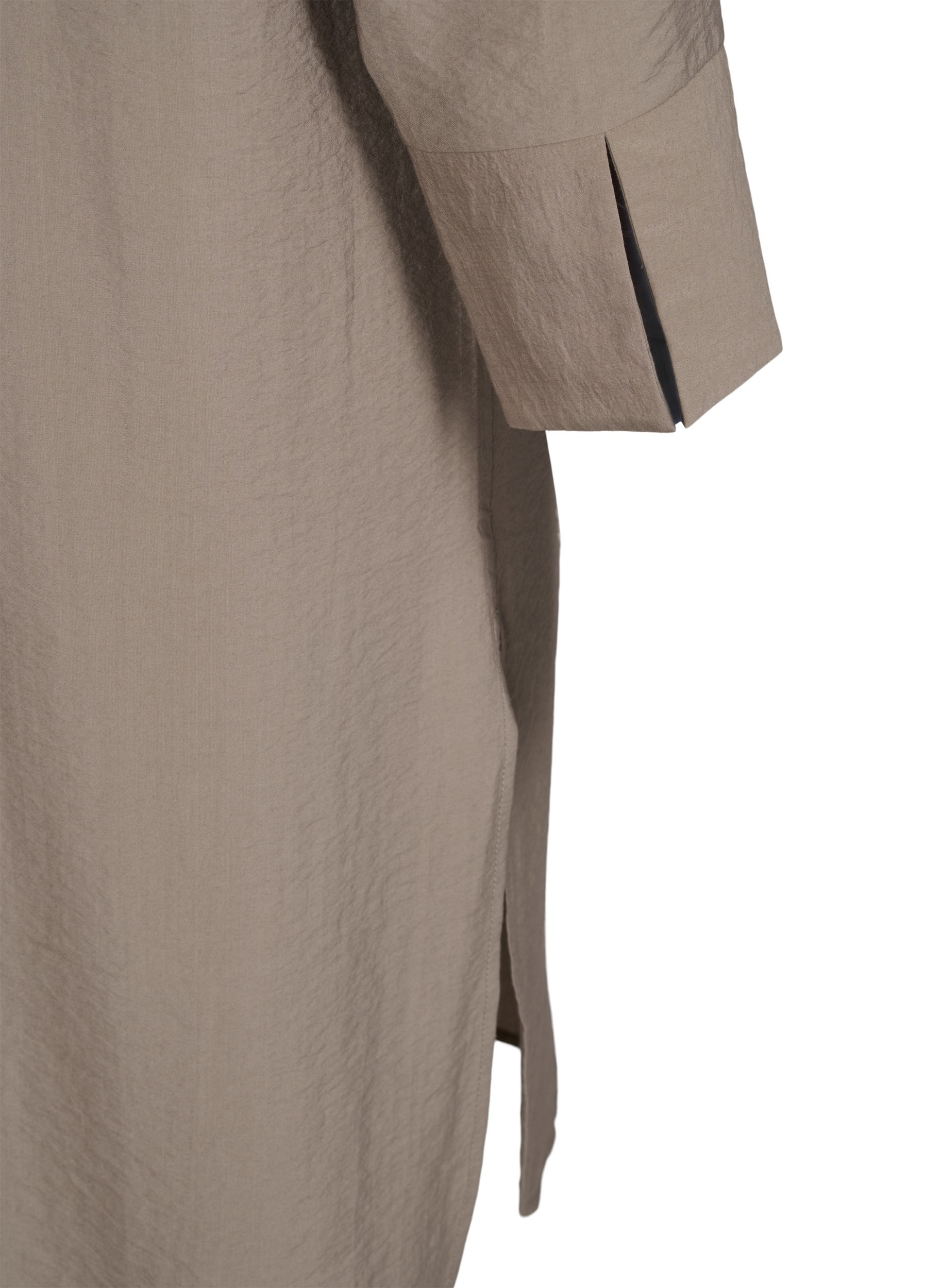 Lange overhemdblouse met knoop, Brindle, Packshot image number 3