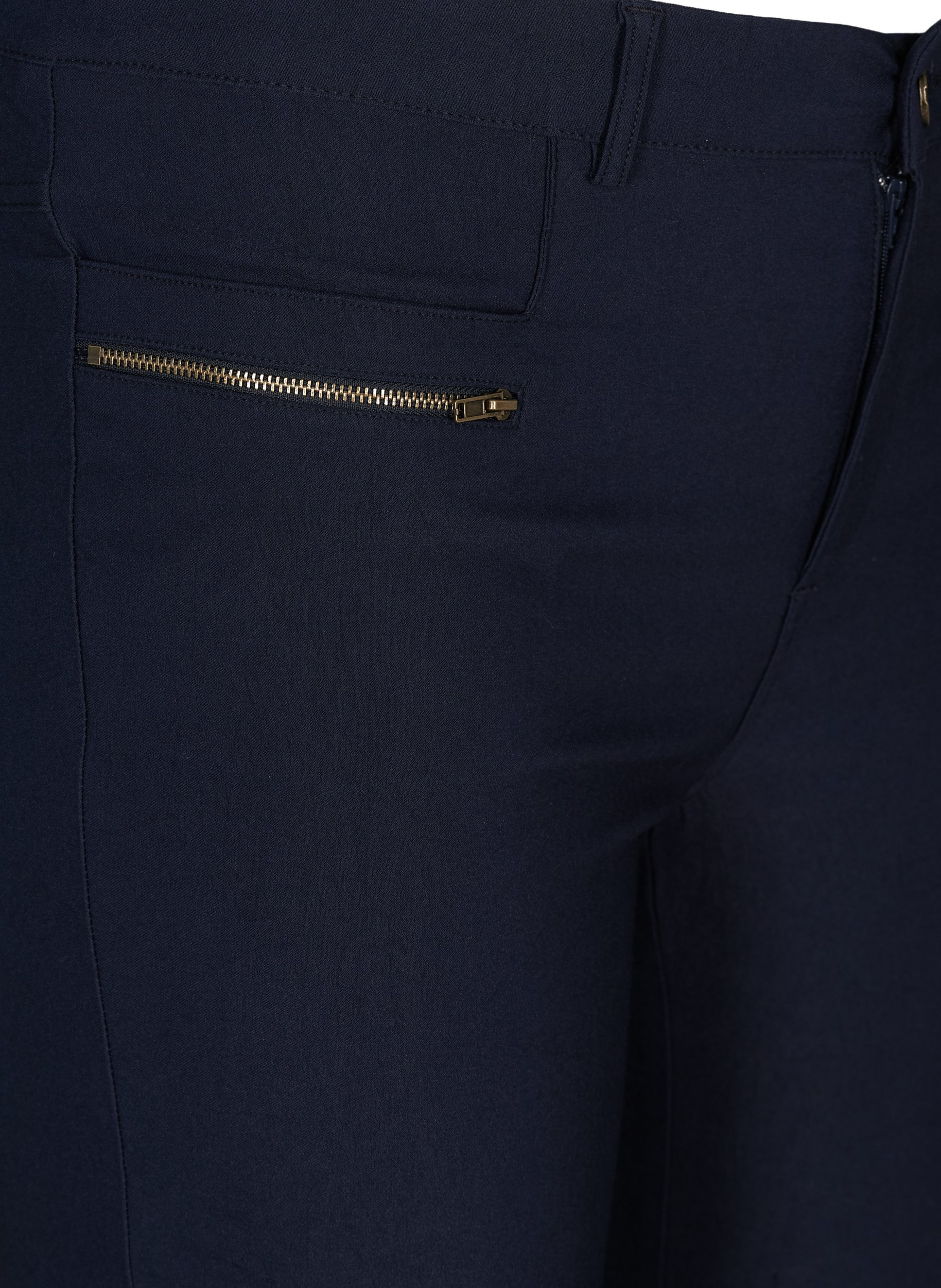 Nauwsluitende capri broek in viscosemix, Night Sky, Packshot image number 2