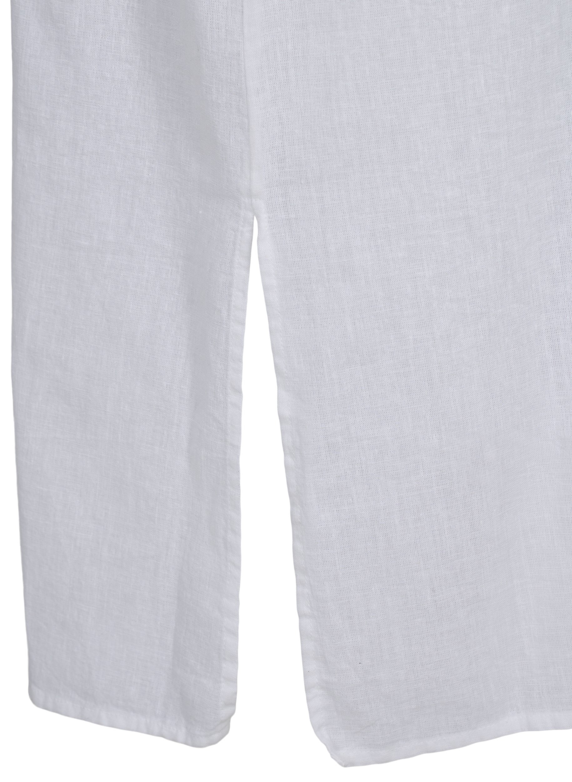 Lange blouse jurk met korte mouwen, White, Packshot image number 3