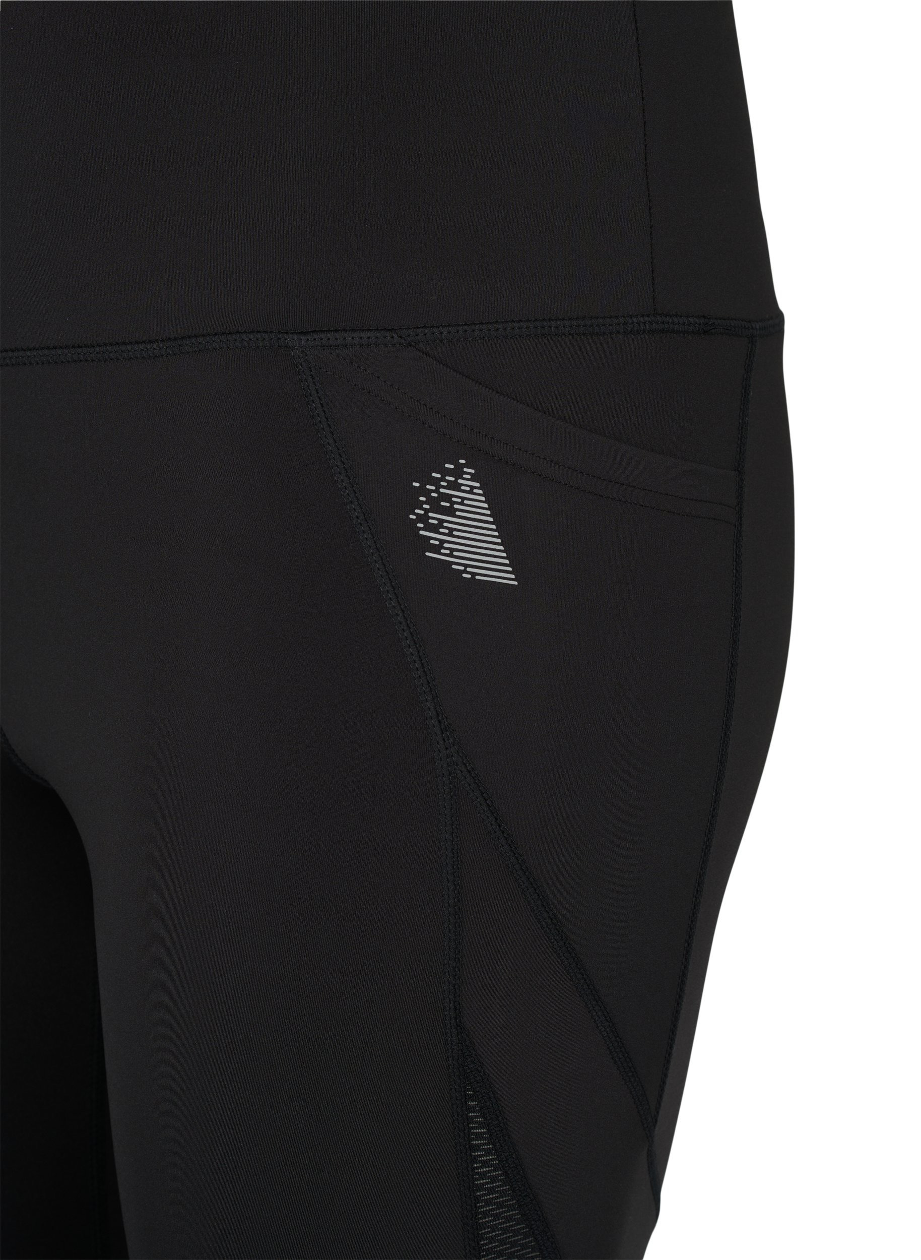 Sport legging met een zijzakje en 7/8 lengte, Black, Packshot image number 2