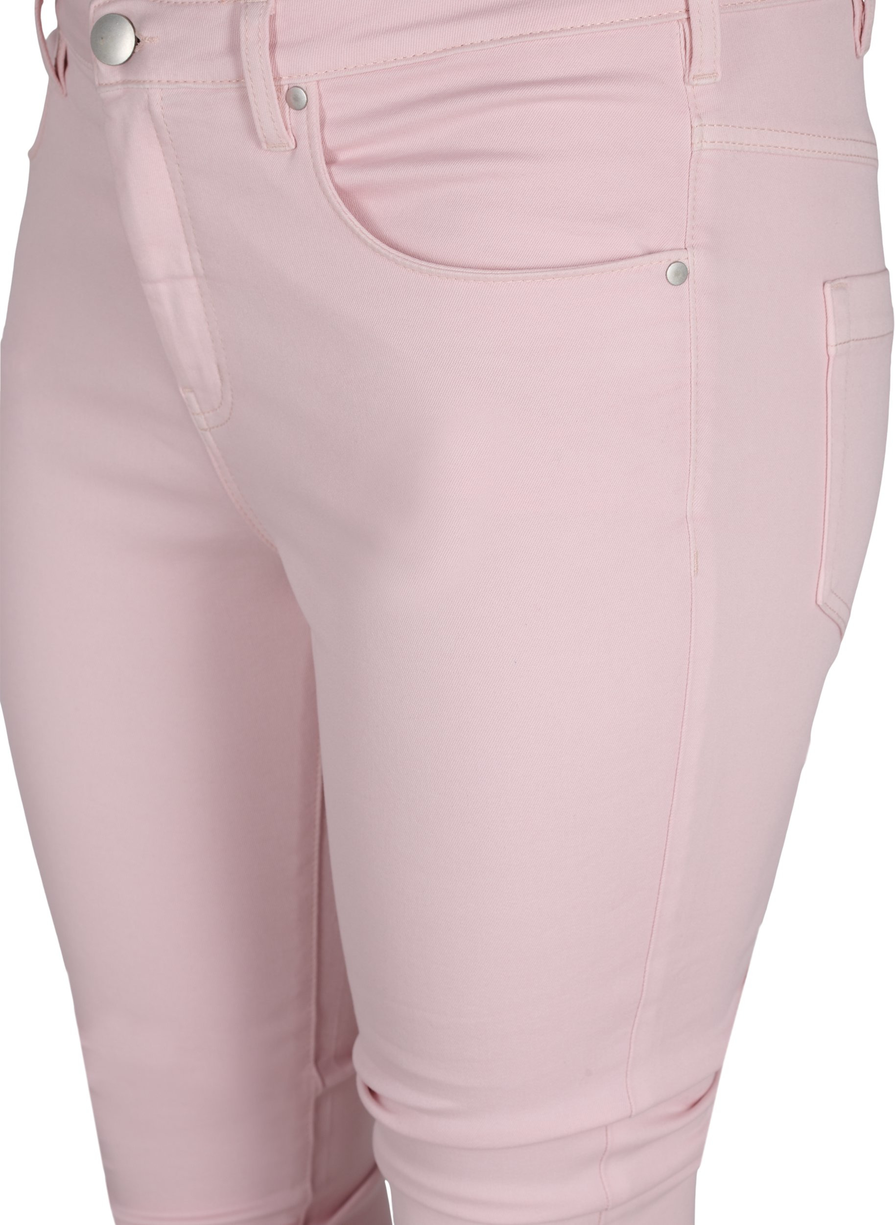 Super slim fit Amy jeans met hoge taille, Chalk Pink, Packshot image number 2