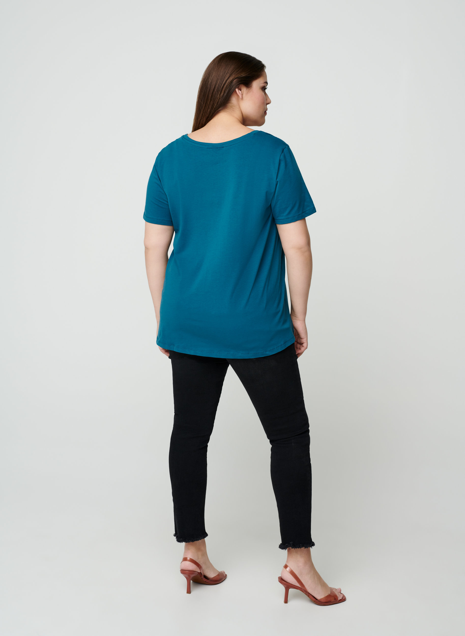 Basic t-shirt, Blue Coral, Model image number 1