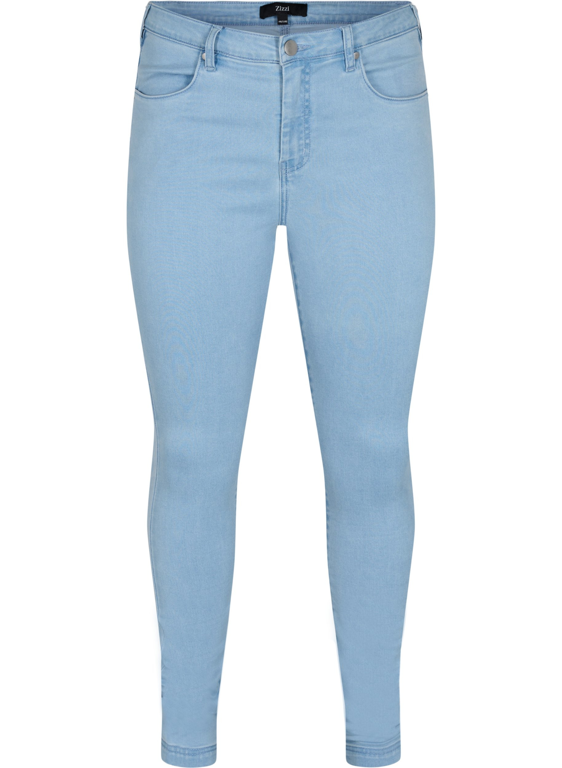 Super slim fit Amy jeans met hoge taille, Ex Lt Blue